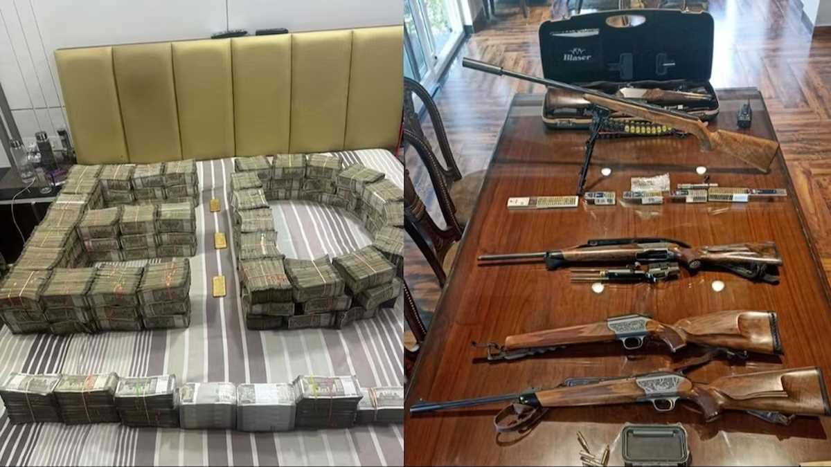 हरियाणा में आईएनएलडी नेता के घर पर ईडी का छापा 5 किलो सोना, 5 करोड़ कैश और 300 कारतूस बरामद